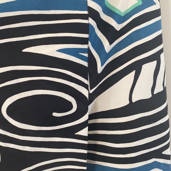 Linda Allard Ellen Tracy Geometric Print Knee Length Skirt - Picture 2 of 7